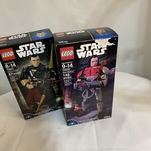 LEGO Star Wars - 75525 &‎ 75524- Chirrut Inwe& Baze Malbus - New & Sealed In Box